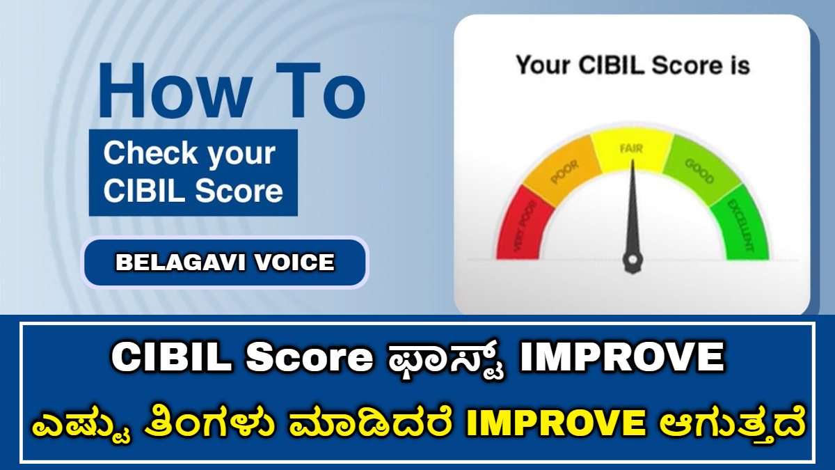 CIBIL Score ಫಾಸ್ಟ್ ಆಗಿ ಇಂಪ್ರೂವ್ ಮಾಡಿ!! ಈ ಕೆಲಸ ಮಾಡಿದರೆ CIBIL Score ಜಾಸ್ತಿ ಆಗುತ್ತದೆ!