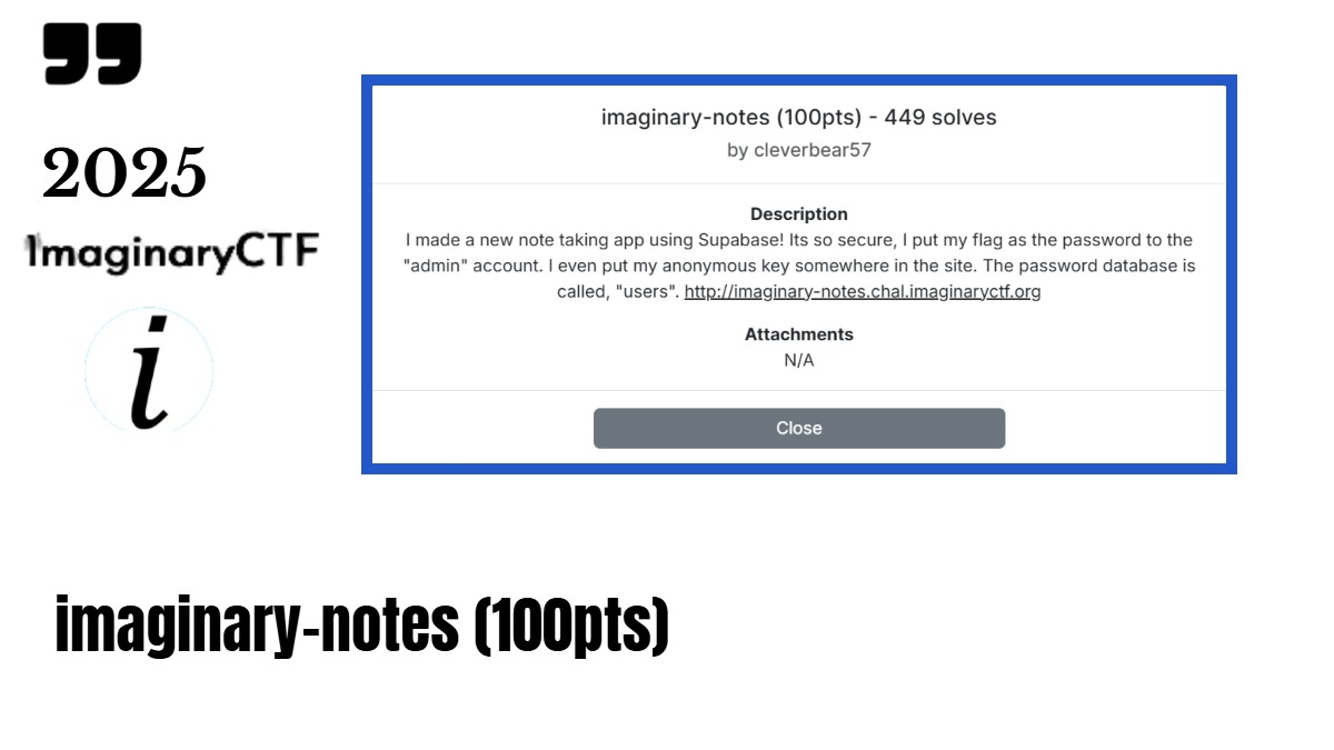imaginaryctf2025 - imaginary-notes writeup