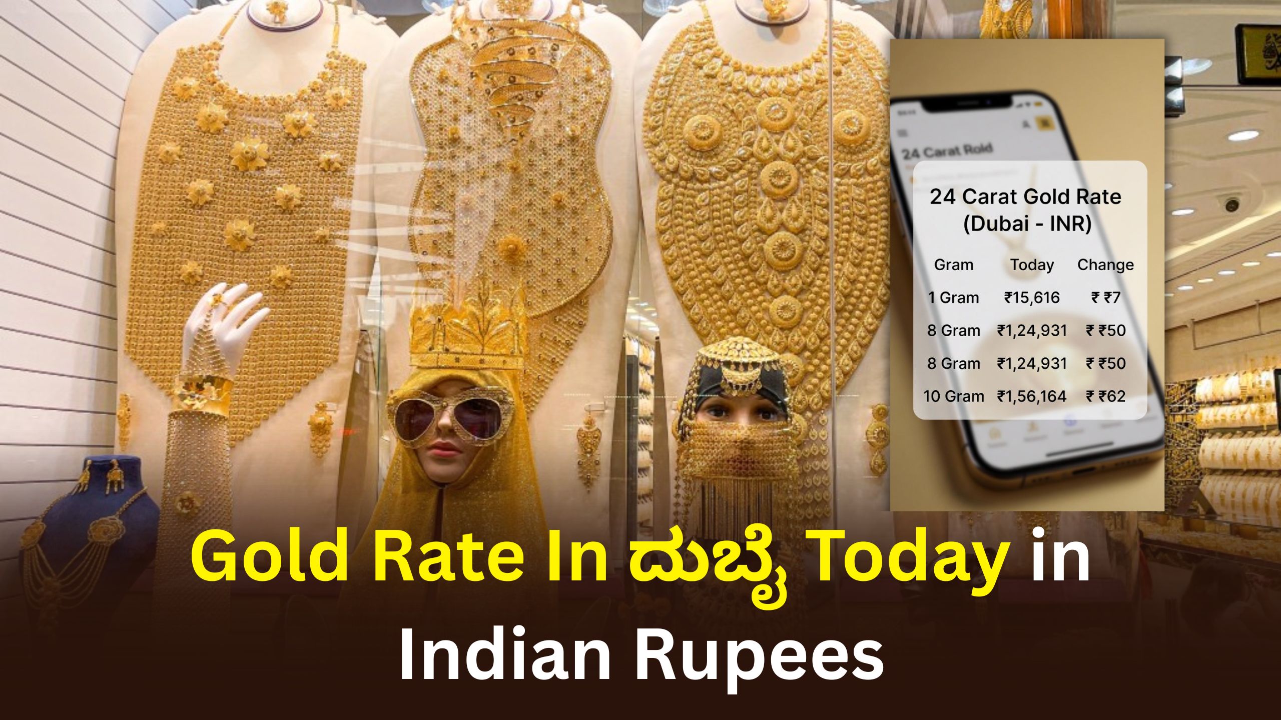 ಇಂದಿನ ದುಬೈ ಗೋಲ್ಡ್ ರೇಟ್: ಭಾರತೀಯ ರೂಪಾಯಿಗಳಲ್ಲಿ ಇಂದಿನ ರೇಟ್ ಇಲ್ಲಿದೆ!