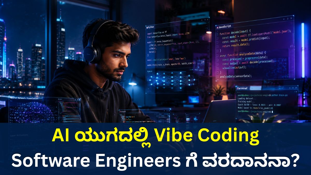 AI ಯುಗದಲ್ಲಿ Vibe Coding: Software Engineers ಗೆ ವರದಾನವಾ ಅಥವಾ ಅಪಾಯವಾ..?